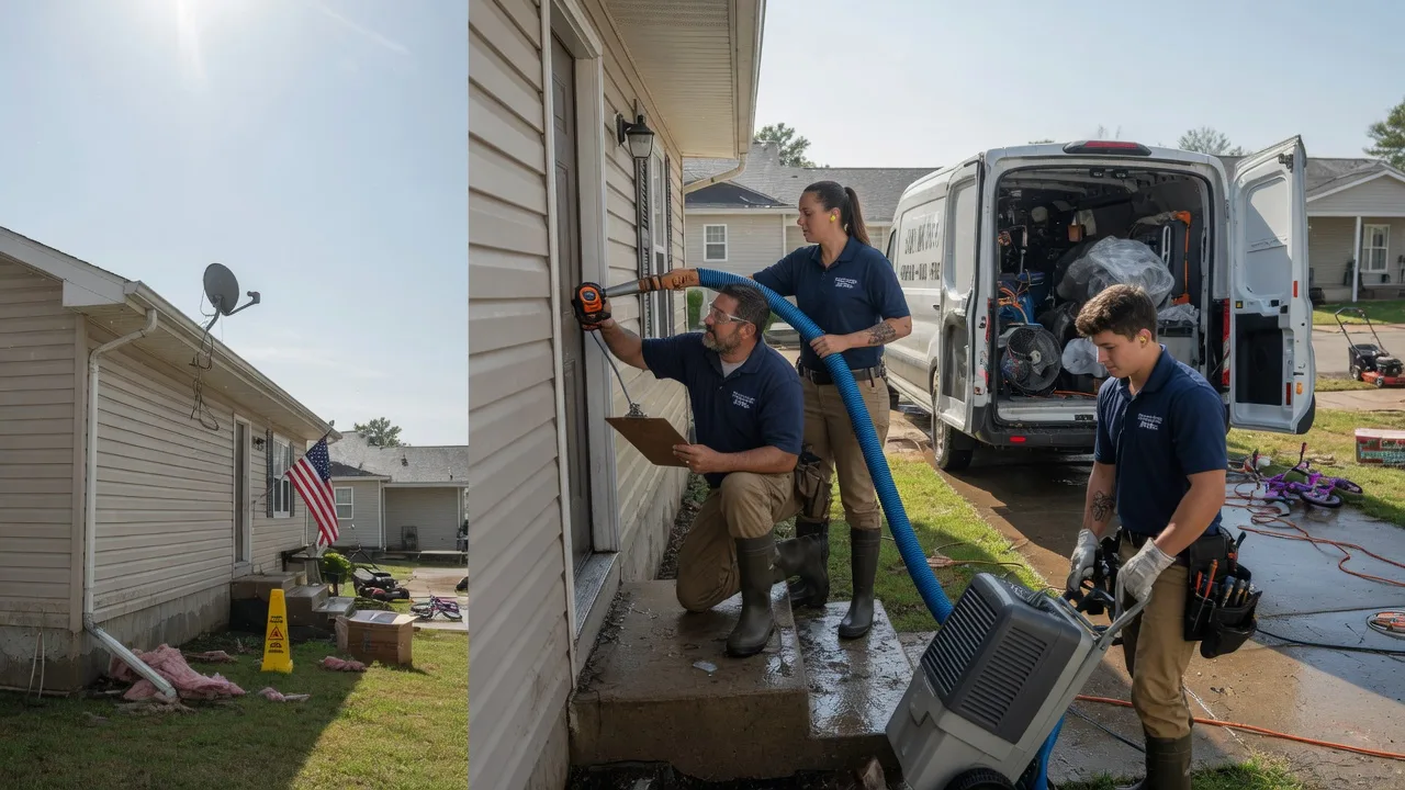 Ceiling Water Damage Restoration in Rhodes, MI near me